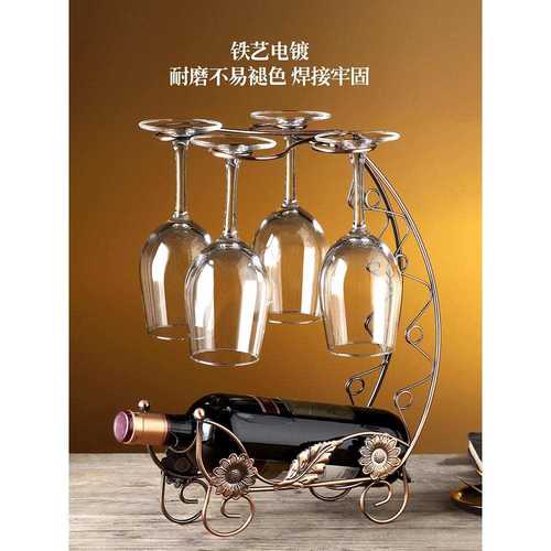 红酒杯套装家用水晶玻璃高脚杯葡萄红酒杯醒酒器创意个性奢华