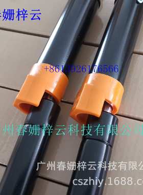 自锁带黄色保护套安全锁叉车跑步机用气弹簧液压支撑杆