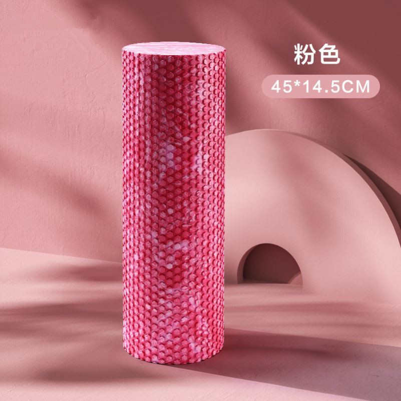 泡沫轴肌肉放松器按摩瑜伽滚轴浮点实心健身用品加长瑜伽柱60CM