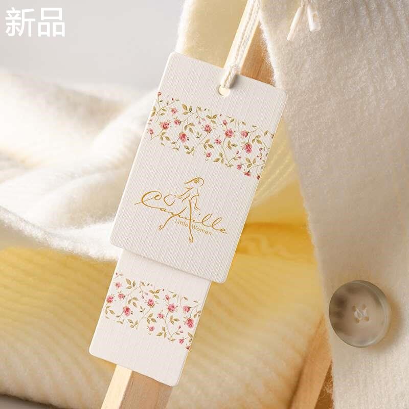吊牌定制商标布i标订做服装挂牌卡片标签定做订制加厚挂牌现货新