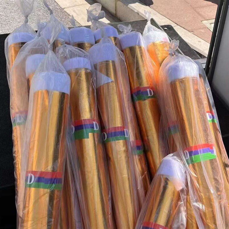 金布烫金布料包柱子褶皱布包树抓皱金布包墙装饰布红蓝紫色布