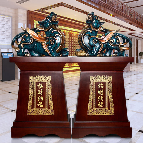 招财貔貅摆件一对大号店铺公司开业礼H品酒店新饭店乔迁送礼装饰