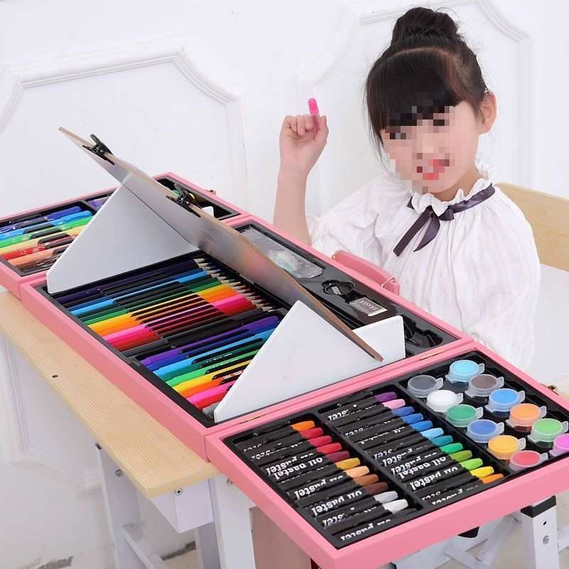 儿童绘画套装学习用品画笔画画工具儿童绘画套装小学生水彩笔画笔