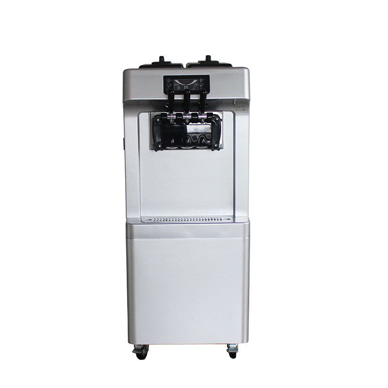 DF7218软冰激凌三r头创业机器不锈钢料缸立式冰淇淋机商用实惠