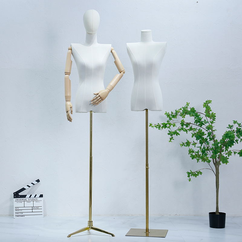 韩版平肩直角肩模特道具女锁骨小胸服装店橱窗半身人偶模特展示架