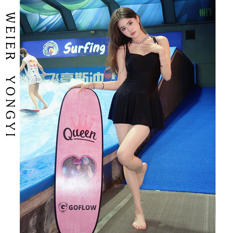 泳衣女款高级感简约时尚连身裙式微胖女孩遮肉收腰显瘦聚拢泡温泉