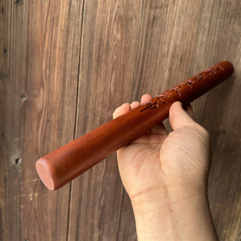 雷击枣木打鬼棒手工一体雕刻雷劈木拷鬼仗雷击木圆棒朱元帅