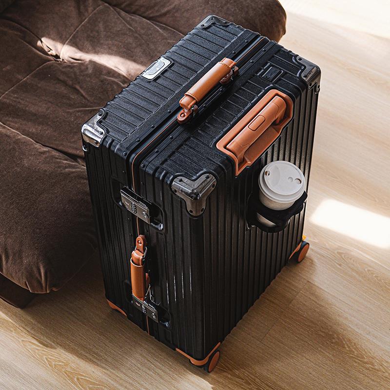 【新品】行李e箱拉杆箱铝框26静音旅行箱28登机箱20寸皮箱子24男