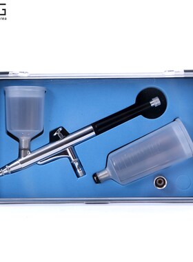 131模型喷笔气泵/上壶双动喷笔/墙绘汽车彩O绘喷泵/家具修补修复