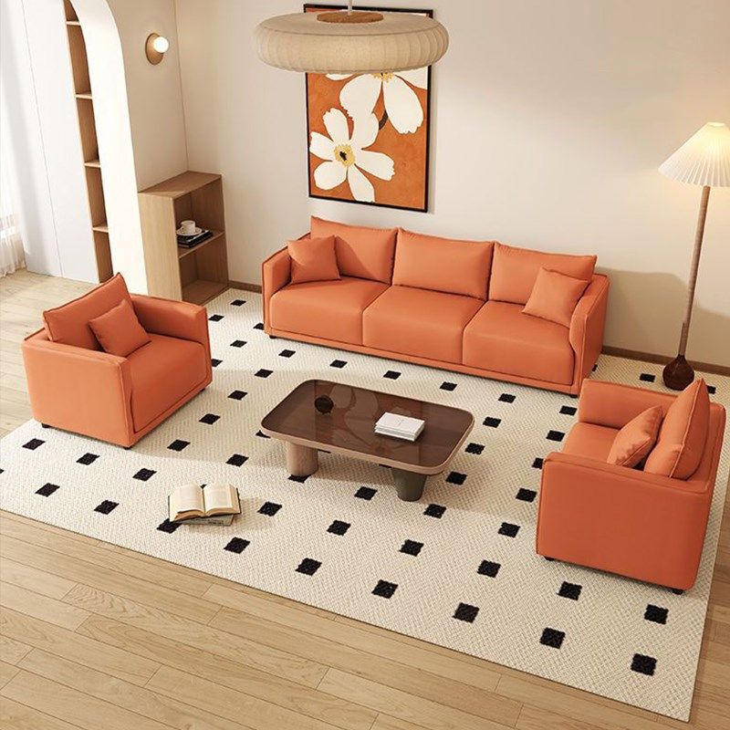 现代简约猫抓皮布沙发客厅小户型免洗单双三人位公寓服装店网红款,住宅家具,皮布沙发,淘宝优惠券,粉丝福利购,淘宝优惠卷