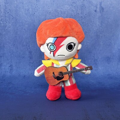 大卫鲍伊DavidBowie摇滚公仔U挂件毛绒玩具