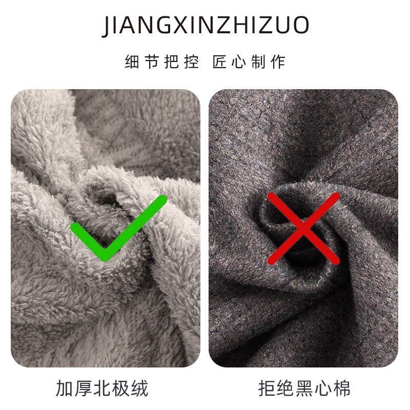 冬季新款加绒加厚保暖工作服围裙定制logo印字外穿罩衣餐饮上班男