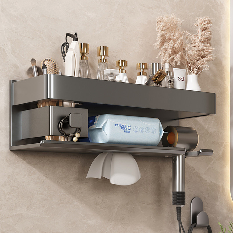 卫生间吹风机置物架免打孔浴室厕所电吹风支架壁挂式风筒收纳挂架,家庭/个人清洁工具,吹风机置物架,淘宝优惠券,粉丝福利购,淘宝优惠卷