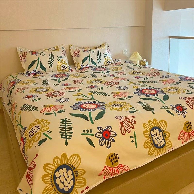 3纯棉老粗布凉席三件套可折叠花边机洗夏季裸睡亲肤席,床上用品,竹席,淘宝优惠券,粉丝福利购,淘宝优惠卷