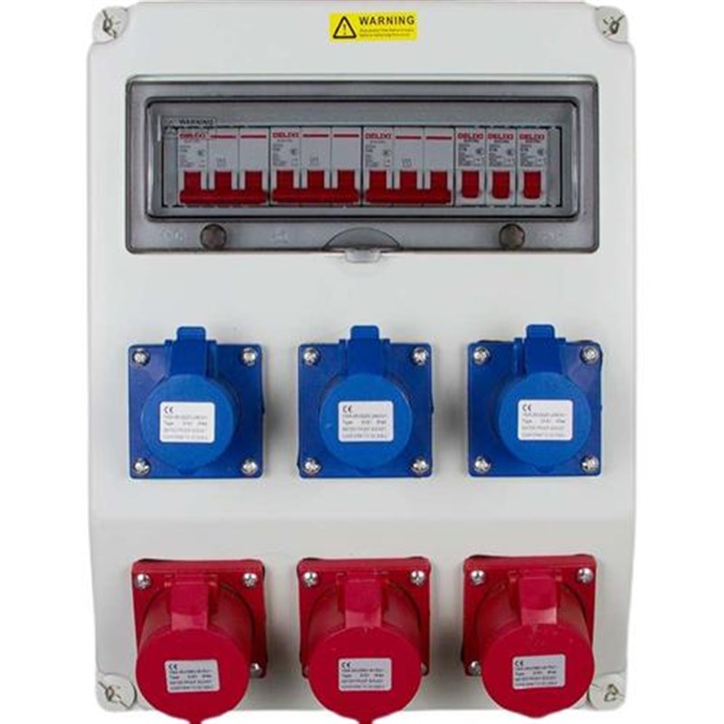 新款工业插座箱电箱三相室外移动手提式防爆控制箱漏保工厂工地临