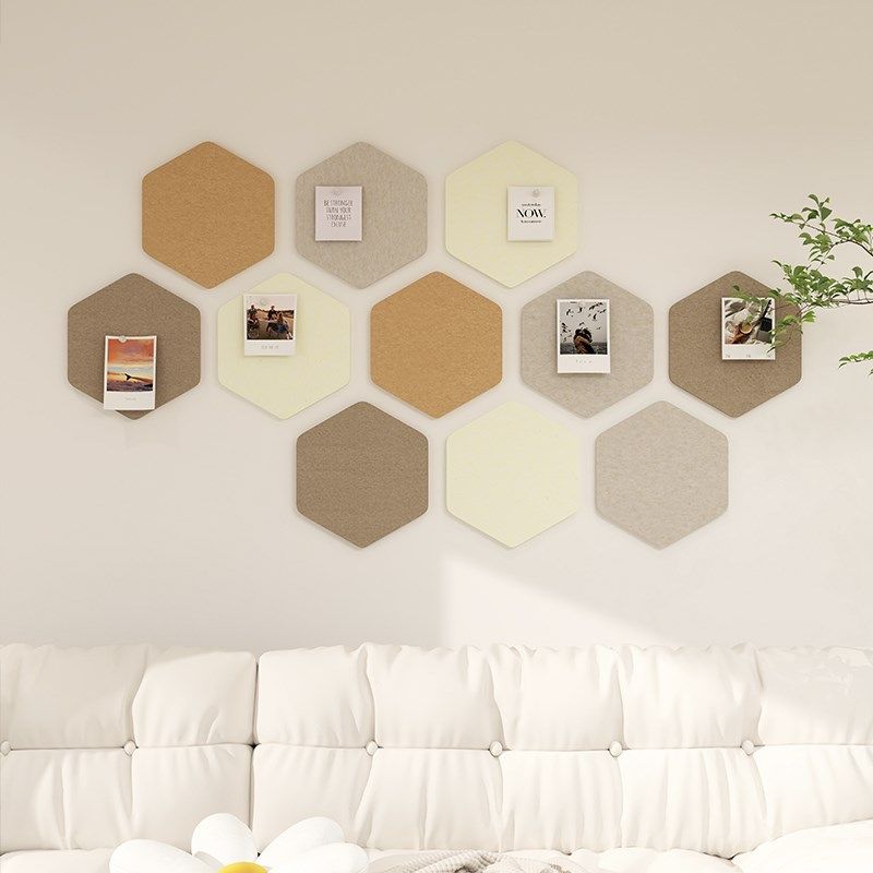 六边形毛毡墙贴照片墙软木板展示墙羊毛毡粘板幼儿园墙面装饰粘板,文具电教/文化用品/商务用品,软木板/照片板/毛毡板,淘宝优惠券,粉丝福利购,淘宝优惠卷