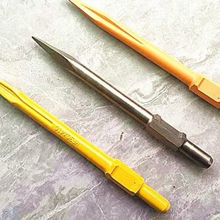 大电镐弹簧钢凿子开槽破碎专用65/95/86/96通用镐钎尖凿扁凿钻头