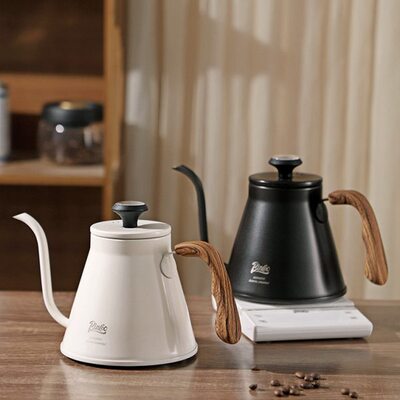 Bincoo温显手冲咖啡壶实木手柄手冲壶可加热复合底不锈钢长嘴水壶