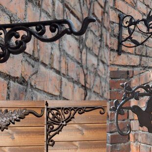 灯笼支架挂钩铁艺挂灯笼的架子别墅大门壁挂户外墙上三角挂架