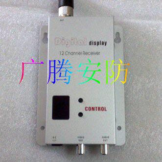 柏通1.1G/1.2G/1.3G 12频道数码显示 无线传输器单接收机