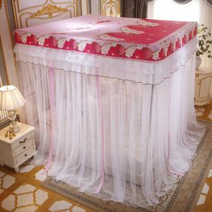 CB500036 家用宫廷蚊帐布床帘光防尘顶1.5m床幔1.8米支落地带遮架