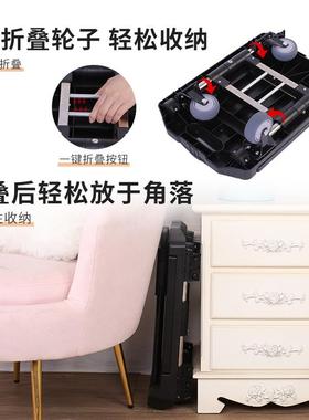 手拉车折叠便携板全NLM折叠家用行李车拖车快递车小推车平买菜拉