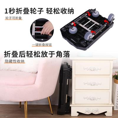 手拉车折叠便携板全NLM折叠家用行李车拖车快递车小推车平买菜拉