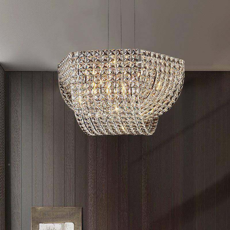 灯水晶灯客厅灯简约现代大气新意式887轻奢餐厅具灯卧室款法式大,家装灯饰光源,智能吊灯,淘宝优惠券,粉丝福利购,淘宝优惠卷