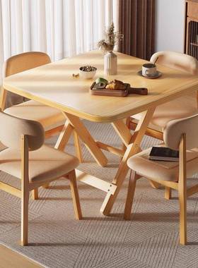 木可折木叠家LKK用餐桌简易便实携式桌户外野桌餐桌正方形摆摊桌子