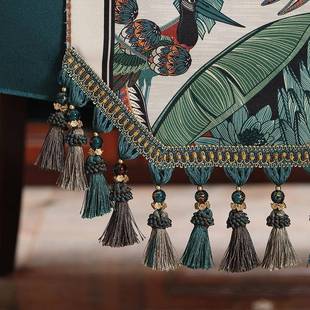 xj37rpiSf式 美复长古现代简约轻奢加桌旗厚茶桌餐桌条桌布 KW新款