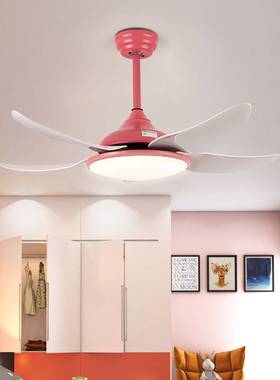 风扇灯客厅餐厅5叶吊扇带灯遥控52寸吊灯ceiling fan with light