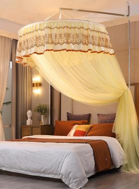 顶B#天地杆新款蚊帐顶1.2米1.8m床家AC08用儿童支C架圆吊免安装1.