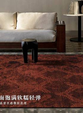 新款中古风WVL式客厅地毯式轻奢复古津感美法卧室房间床边天地垫