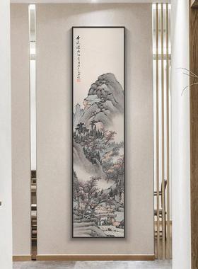 新中式QZ202110张千水山水客厅装画玄关风景国画酒墨大店大堂饰四
