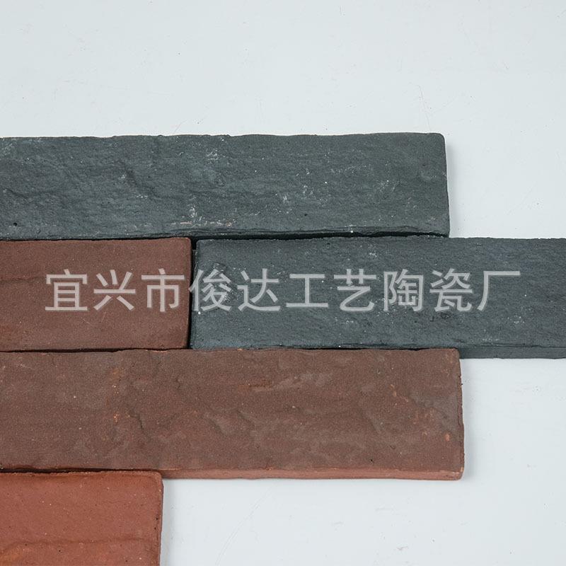 221410*55*1劈砖开砖青灰色别0墅外墙烧结彩色陶土砖宜兴厂家