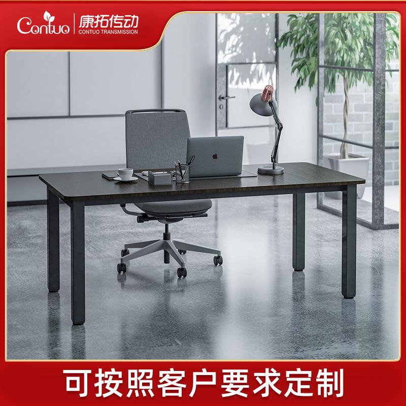 电动升降桌桌电脑厅化大书客办公桌会议洽谈双电机4腿办公桌