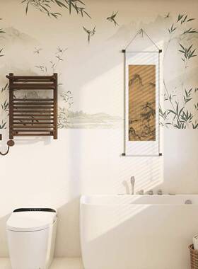 新中式6001200卫生间写x828意竹子花砖宋式砖瓷砖厨房墙仿古厕所