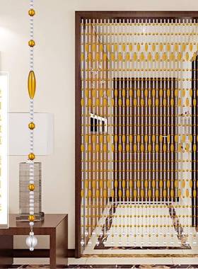 帘l帘l珠bbf35887门帘水晶帘关隔断帘客厅屏风子家用卧室卫生间挂