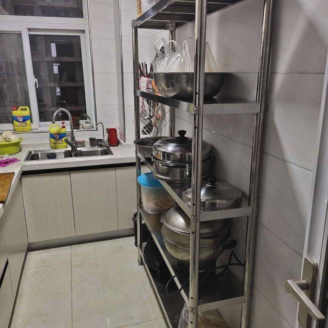 加厚不锈钢厨房微酒店餐厅物架波炉烤箱置纳收架五ATF层家用落地,厨房/烹饪用具,抹布架/厨房清洁收纳架,淘宝优惠券,粉丝福利购,淘宝优惠卷