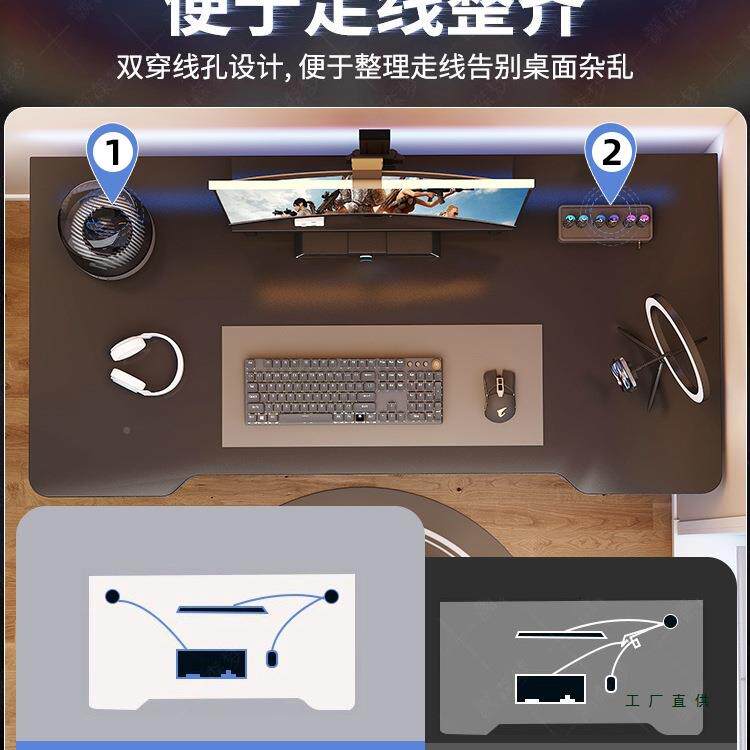 桌电脑屋桌台式家电竞椅卧室简易桌子用工作台学985生书桌出租办