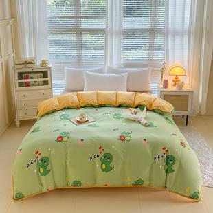 全兰棉加绒被套单件家用A纯棉B法绒双保暖被罩单人厚珊加瑚202281