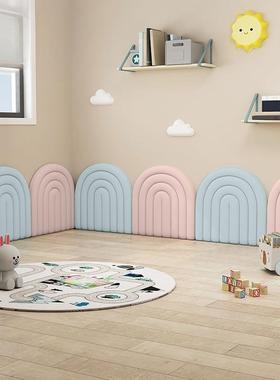 儿童防撞墙贴软包床绵头加厚海墙贴宝宝儿园立体墙包面幼软000000