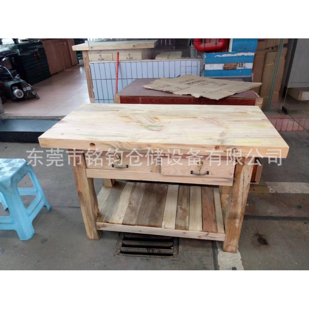 重型钳工桌模具MJ897工作台木制钳工台实木作台维装修安台工仪器
