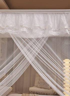 pxx57064家用单门1.5蚊帐加双蚊帐卧室1人.不锈钢支架密加厚1.82