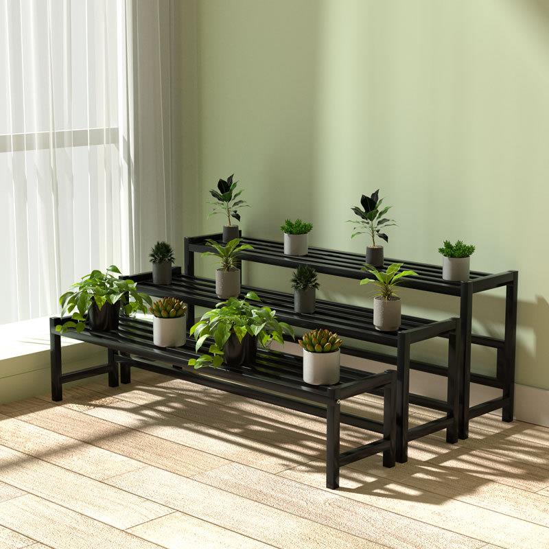 r^窗台花架阶梯式单个多层带轮可移动多肉盆栽置物架阳台庭院花架