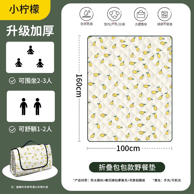 新款野餐垫户外露营野餐坐垫公园春游防潮垫防水野餐垫沙滩露营垫