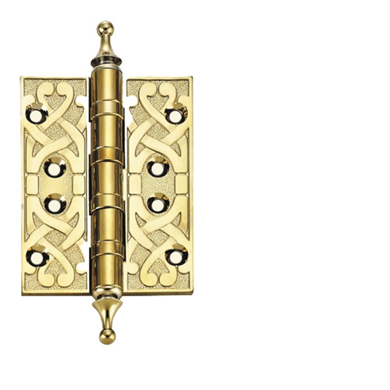 雕花4寸全铜合页欧式轻奢铰链实木门静音轴承泰好304 ACU/RG/PVD