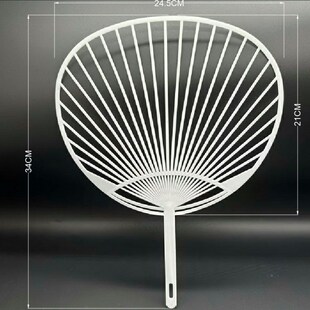 加厚团扇子骨架 塑料扇柄 学生手工扇子手柄 应援扇骨扇子架其他