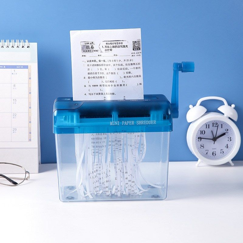手摇桌面迷你小型家用手动碎纸机a6a4碎纸剪刀神器条状文件粉碎便,办公设备/耗材/相关服务,碎纸机,淘宝优惠券,粉丝福利购,淘宝优惠卷