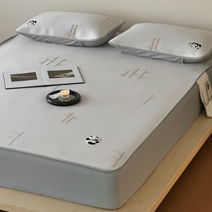 夏季 可爱卡通毛巾绣凉感冰丝凉席三件套空调席可折叠水洗软席子